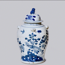 Load image into Gallery viewer, Phoenix Blue Porcelain Temple Jar