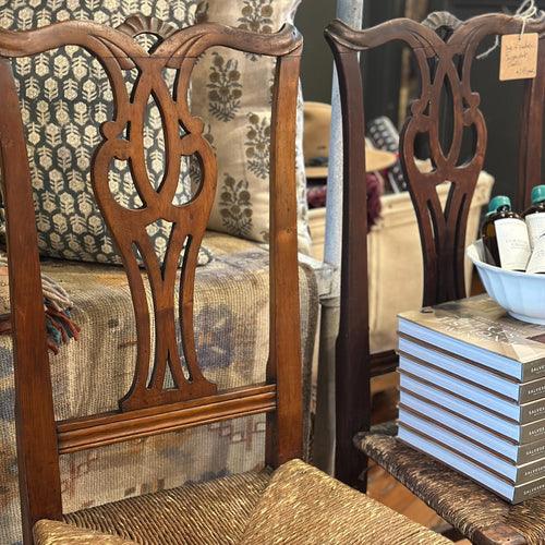 Pair of Vintage Chippendale Chairs