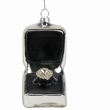 Load image into Gallery viewer, Engagement Ring Glass Ornament
