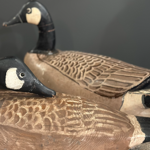 Vintage Primitive Style Wood Geese