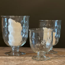 Load image into Gallery viewer, Etched Honeycomb Glass Hurricane Lamp Vase