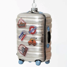 Load image into Gallery viewer, Glass Suitcase Ornament