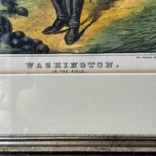 Load image into Gallery viewer, Washington in the Field Currier &amp; Ives Print