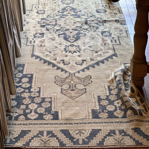 Vintage Wool Turkish Runner Rug