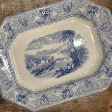 Load image into Gallery viewer, Blue Transferware Platter