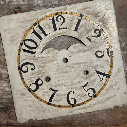 Old Clock Face Wood