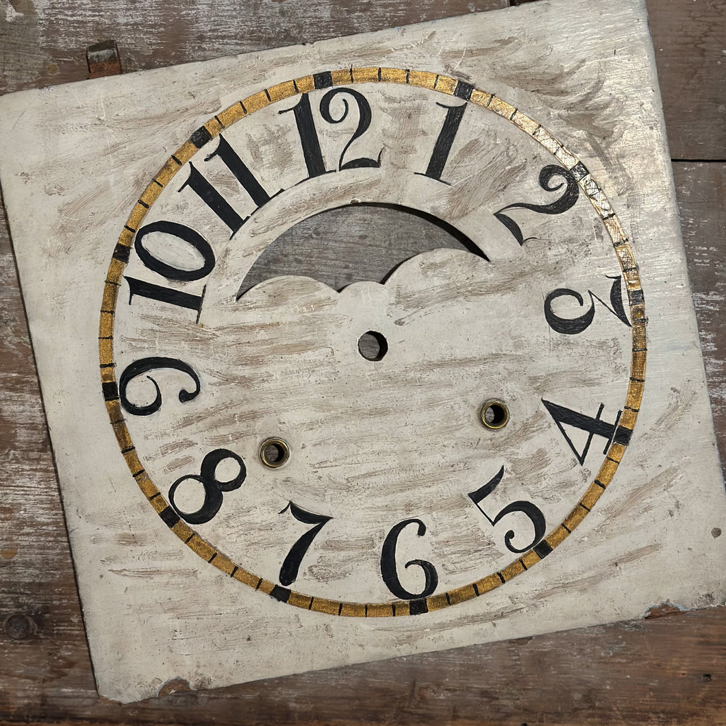 Old Clock Face Wood