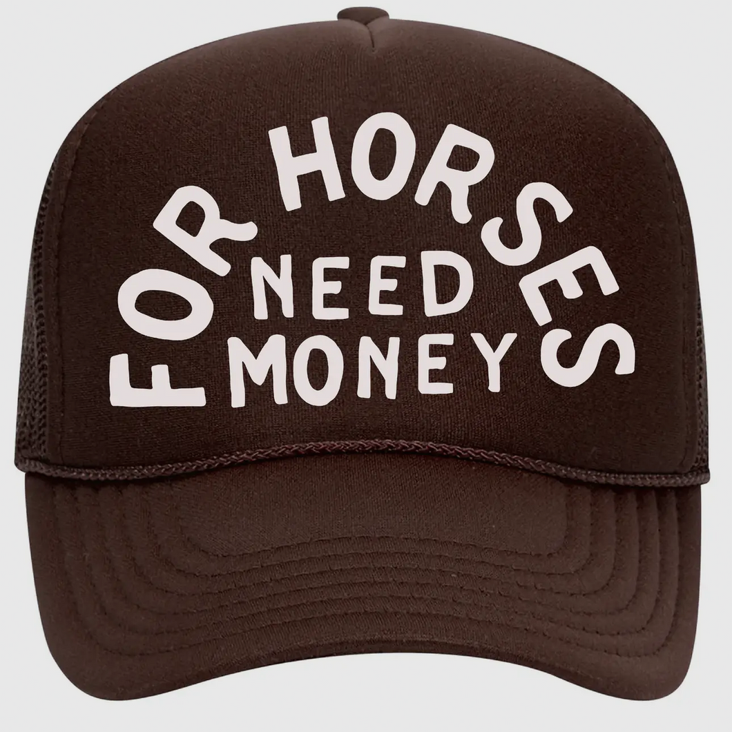 FOR HORSES TRUCKER CAP Brown & Black