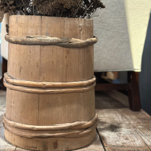 Antique Swedish Wooden Bucket