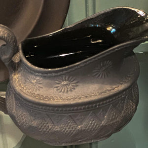 Antique British Black Basalt Creamer