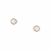 Load image into Gallery viewer, Simple Studs | Opal, Malachite or Moonstone