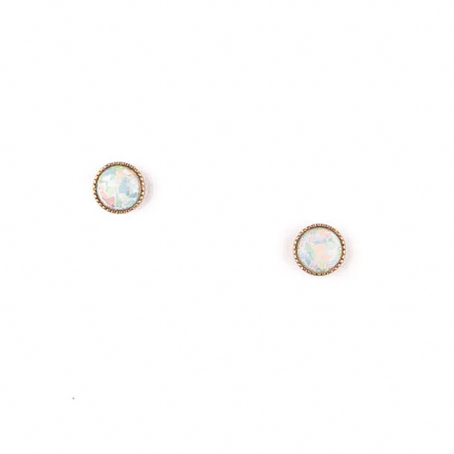 Simple Moonstone Studs