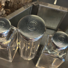 Load image into Gallery viewer, Silver &amp; Glass Dresser Jars