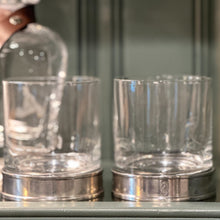 Load image into Gallery viewer, Fine Pewter Double Old Fashioned Glasses