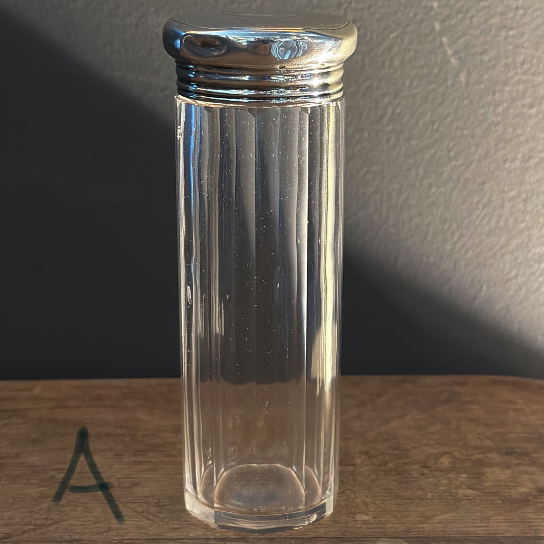 Silver & Glass Dresser Jars