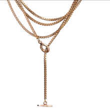Load image into Gallery viewer, Box Chain Necklace w/ Toggle Clasp