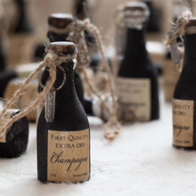 Load image into Gallery viewer, Handmade Wooden Champagne Bottle Ornament