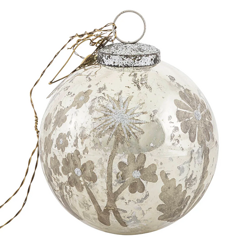 Mercury Flower Ball Ornament