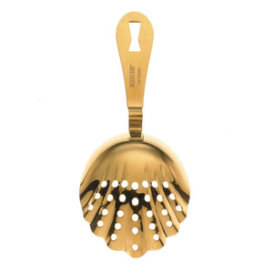 Gold Plated Scalloped Julep Strainer