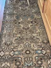 Load image into Gallery viewer, Vintage Persian Runner Blue &amp; Brown