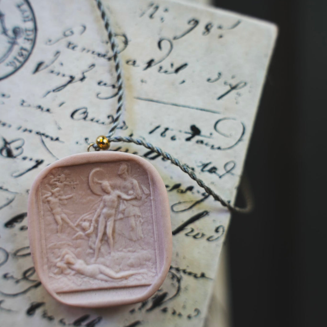 Cameo Necklace Blush