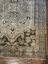 Load image into Gallery viewer, Vintage Persian Rug in Robin's Egg