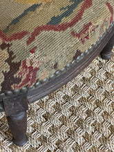 Load image into Gallery viewer, Vintage Needlepoint Footstool