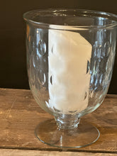 Load image into Gallery viewer, Etched Honeycomb Glass Hurricane Lamp Vase