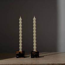 Load image into Gallery viewer, Bamboo Taper Beeswax Candles - A Pair: Alabaster White