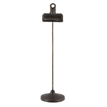 Load image into Gallery viewer, Bookkeepers Clip on Stand, Metal - Lrg - Black