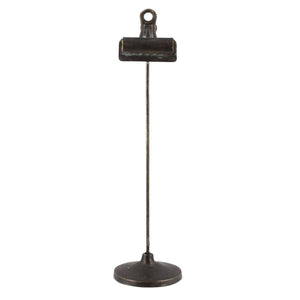Bookkeepers Clip on Stand, Metal - Lrg - Black