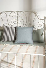 Load image into Gallery viewer, Odemis Striped Pillow in Black/Ecru Stripes 22"x22"