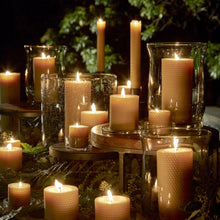 Load image into Gallery viewer, 6" Hand-Rolled Pure Beeswax Pillar Candle
