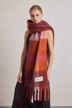 Load image into Gallery viewer, The Stockholm Scarf - Red &amp; Pumpkin Check