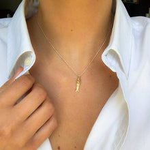 Load image into Gallery viewer, SARDINA NECKLACE, gold and silver plated fish (CAT74): Gold plated / LUREX THREAD / M