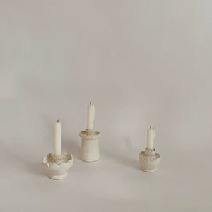Tall Scalloped Candleholder