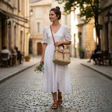 Load image into Gallery viewer, Woven Birkin Style Straw Bag XS