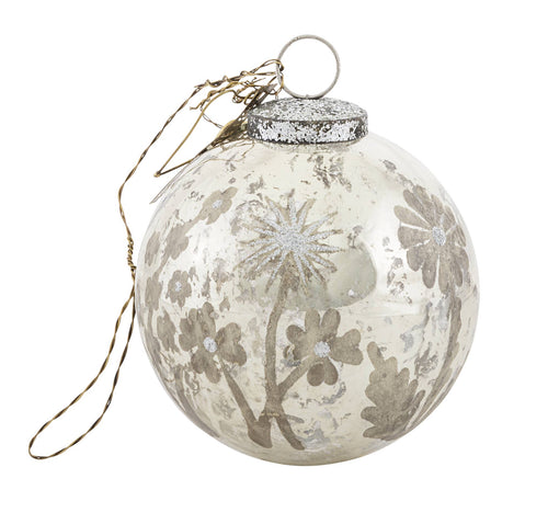 Mercury Flower Ball Ornament