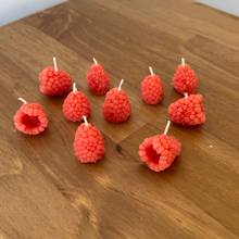 Load image into Gallery viewer, Double Gold (pink) Raspberry Beeswax Candles
