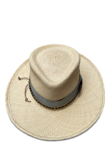 Brandi - Fedora with Wide Flange Brim: Medium 22.5/23