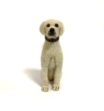Load image into Gallery viewer, Labrador Retriever Dog- Artisan Hand-Felted Alpaca Sculpture: Yellow