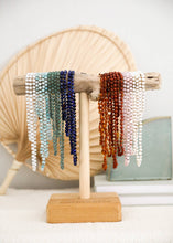 Load image into Gallery viewer, Pure Gemstone + Pink Rose Quartz || Beaded Necklace: 16"