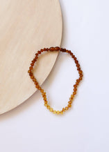 Load image into Gallery viewer, Raw Baltic Amber + Sunflower || Necklace ||: 16" Adult Necklace