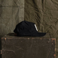 Load image into Gallery viewer, Lucky 13 Corduroy Black Hat with Horseshoe