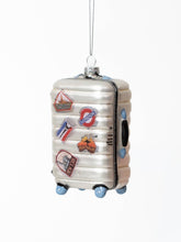 Load image into Gallery viewer, Glass Suitcase Ornament