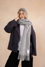 Load image into Gallery viewer, The Reykjavik Scarf with RWS Wool - Grey - FW25