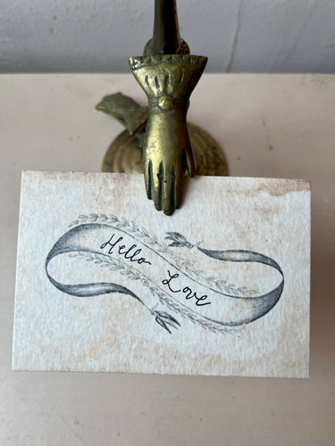 Vintage Inspired Calling Cards: Scroll