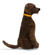 Load image into Gallery viewer, Labrador Retriever Dog- Artisan Hand-Felted Alpaca Sculpture: Yellow
