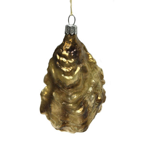 Oyster with Pearl Polish Glass Ornament