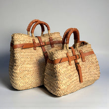 Load image into Gallery viewer, Woven Birkin Style Straw Bag XS